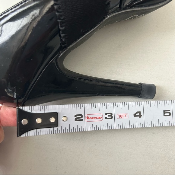 Sam & Libby Mary Jane Platform Heels Black Patent Faux Leather Size 8 - Picture 12 of 15